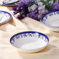 28pcs Venda Por Atacado Blue Pintura Porcelana Fine Bone China Dinnerware Set